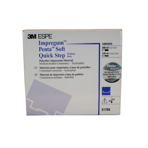 3M ESPE 31765 Impregum Penta Soft Quick Step Polyether Medium Body Fast Set Kit 3M ESPE 31765 Impregum Penta Soft Quick Step Polyether Medium Body Fast Set Kit